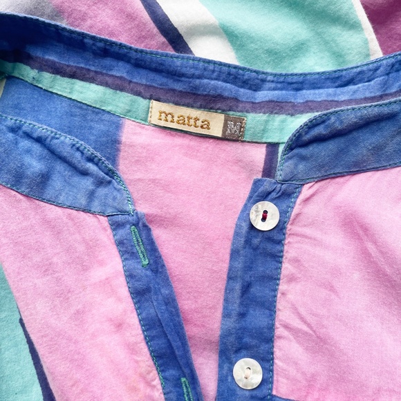 Matta Matilde Happy Maxi Dress / Coverup in "Waves" - Size M - Picture 3 of 6